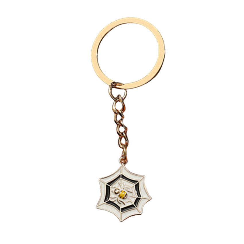 Wholesale of New Halloween Pumpkin Bat Alloy Keychains